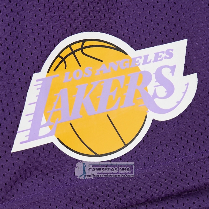 Pantalone Los Angeles Lakers Mitchell & Ness Hardwood Classics Violeta
